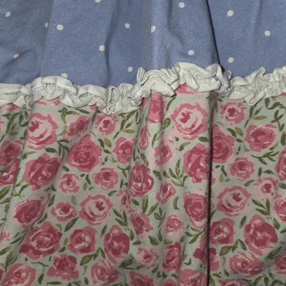 Sweet Honey Sleeveless Dress V Back Floral Polka Dots Circle 10Y - Picture 4 of 7